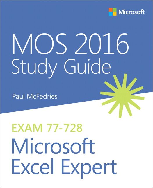 MOS 2016 Study Guide for Microsoft Excel Expert | 0:e upplagan
