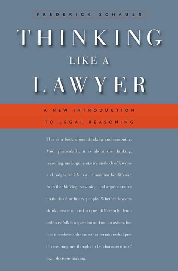 Thinking Like a Lawyer | 0:e upplagan