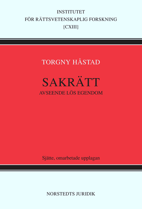 Sakrätt avseende lös egendom | 6:e upplagan