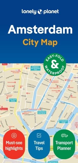 Lonely Planet Amsterdam City Map | 0:e upplagan