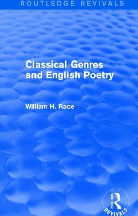 Classical Genres and English Poetry (Routledge Revivals) | 1:a upplagan