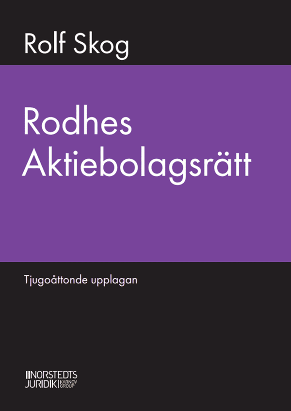 Rodhes aktiebolagsrätt | 28:e upplagan