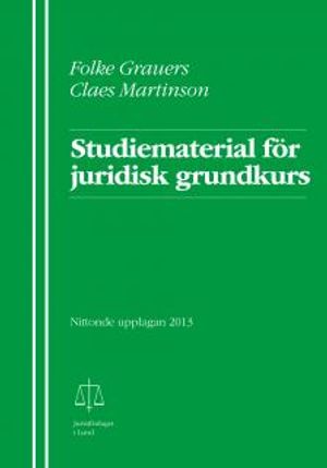 Studiematerial för juridisk grundkurs | 19:e upplagan