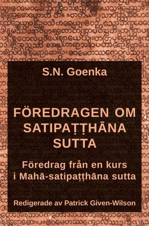 Föredragen om Satipatthana sutta