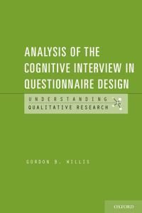 Analysis of the Cognitive Interview in Questionnaire Design | 0:e upplagan