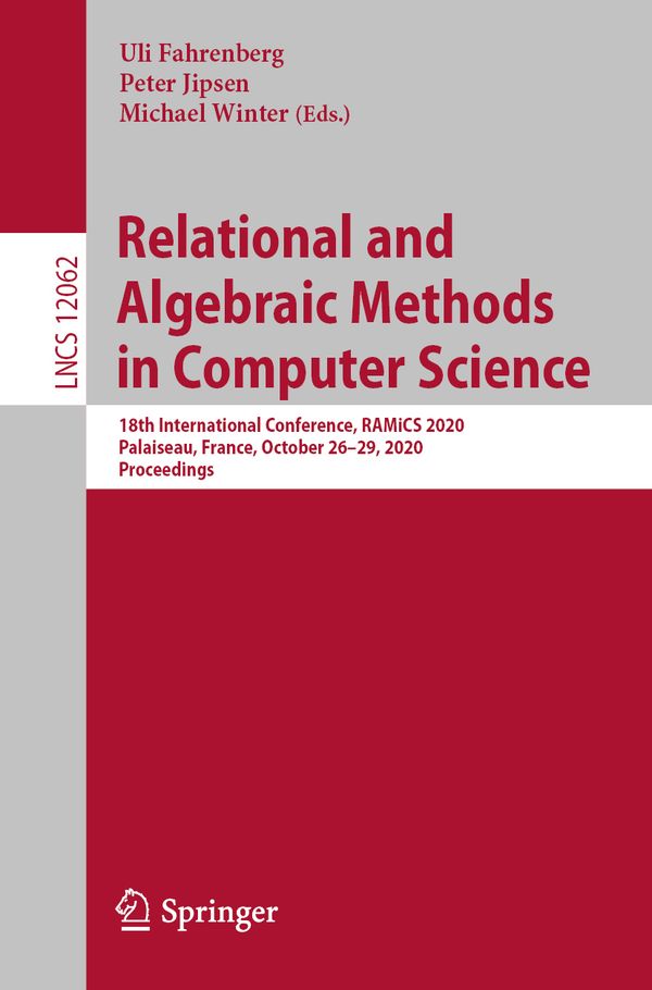 Relational and Algebraic Methods in Computer Science | 1:a upplagan