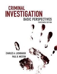 Criminal Investigation | 13:e upplagan