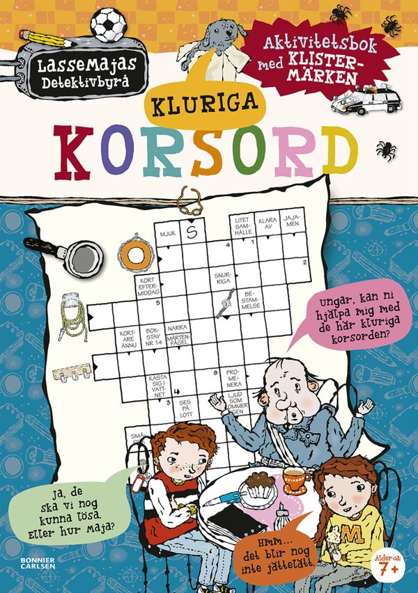 Kluriga korsord : aktivitetsbok med klistermärken | 0:e upplagan