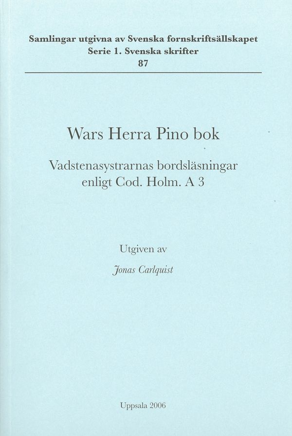 Wars Herra Pino bok | 0:e upplagan