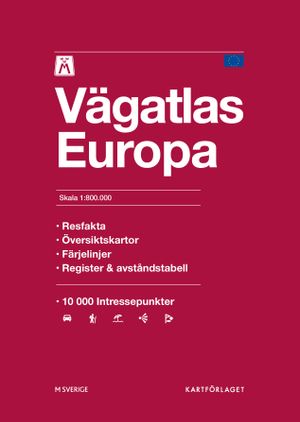 M Vägatlas Europa Skala 1:800 000 | 1:a upplagan