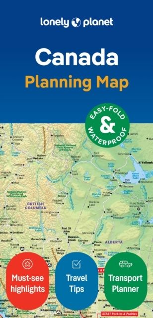 Lonely Planet Canada Planning Map | 0:e upplagan