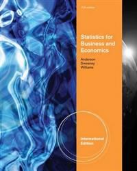 Statistics for Business and Economics | 11:e upplagan