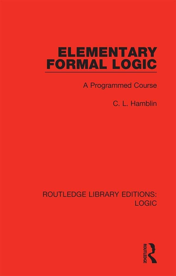 Elementary Formal Logic | 1:a upplagan