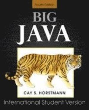 Big Java 4th Edition for Java 7 and 8 International Student Version | 1:a upplagan