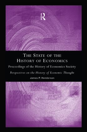 The State of the History of Economics | 1:a upplagan