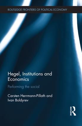 Hegel, Institutions and Economics | 1:a upplagan