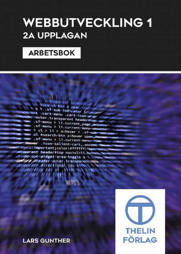 Webbutveckling 1 Arbetsbok | 2:a upplagan