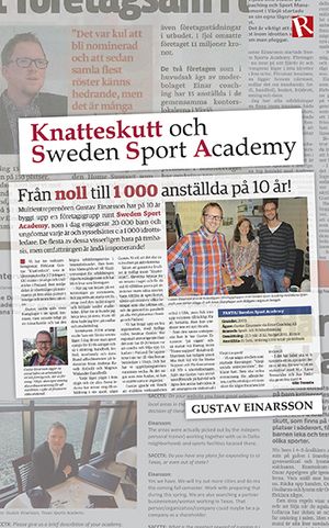 Knatteskutt och Sweden Sport Academy : från 0 till 1000 anställda på 10 år | 1:a upplagan