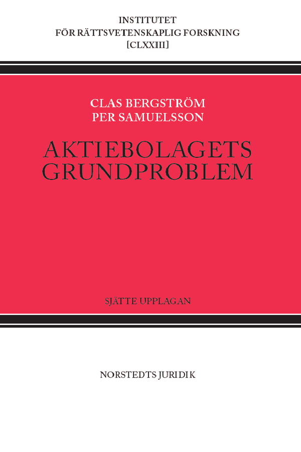 Aktiebolagets grundproblem | 6:e upplagan