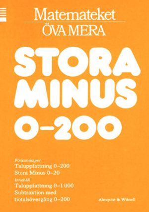 Matemateket Stora minus 0-200 10-pack | 1:a upplagan