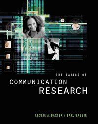 Basics of communication research (with infotrac (r))