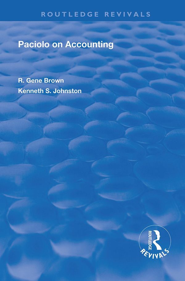 Paciolo on Accounting | 1:a upplagan
