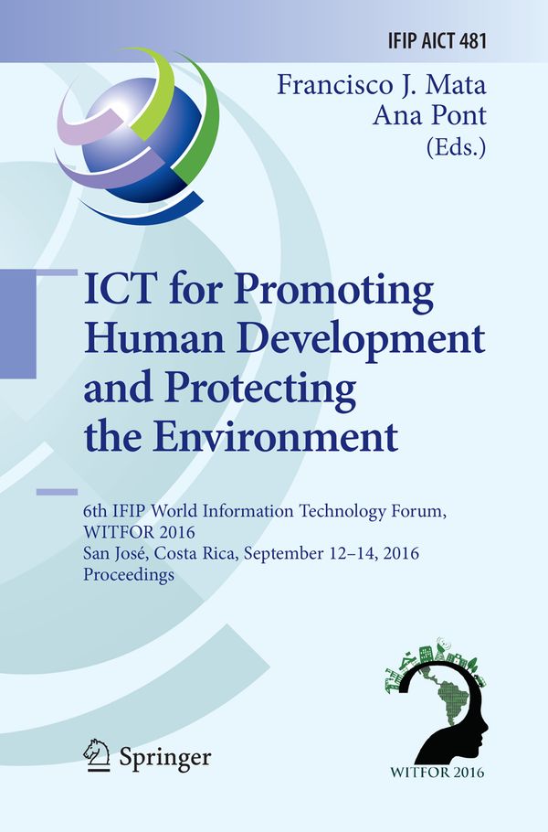 ICT for Promoting Human Development and Protecting the Environment | 1:a upplagan