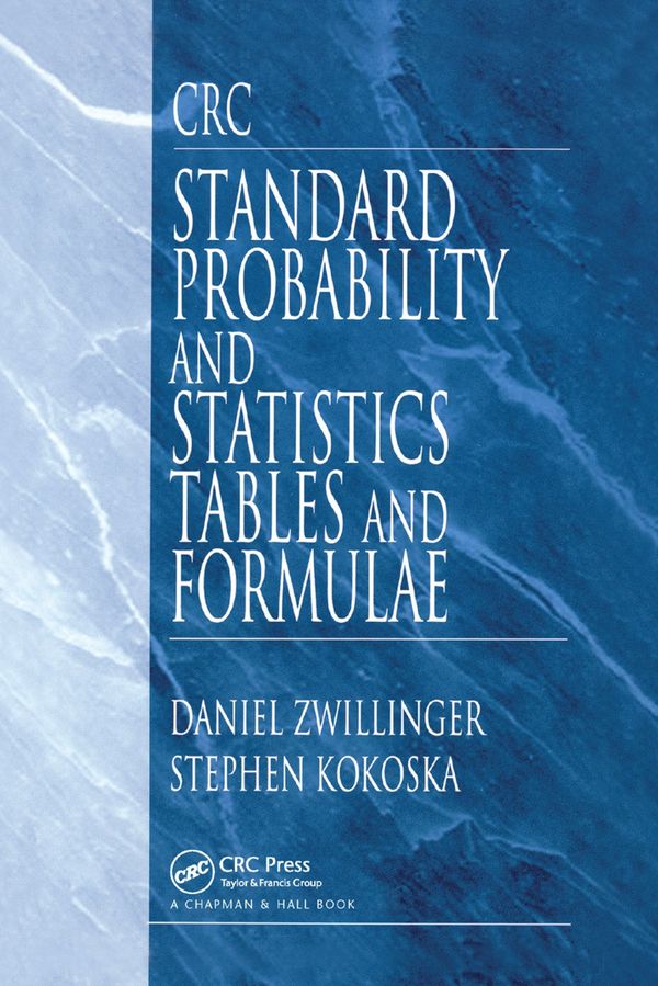 CRC Standard Probability and Statistics Tables and Formulae | 1:a upplagan