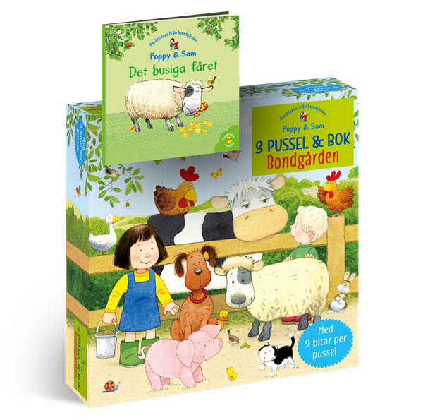 3 pussel & bok: Bondgården | 1:a upplagan