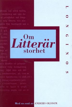 Om litterär storhet | 1:a upplagan