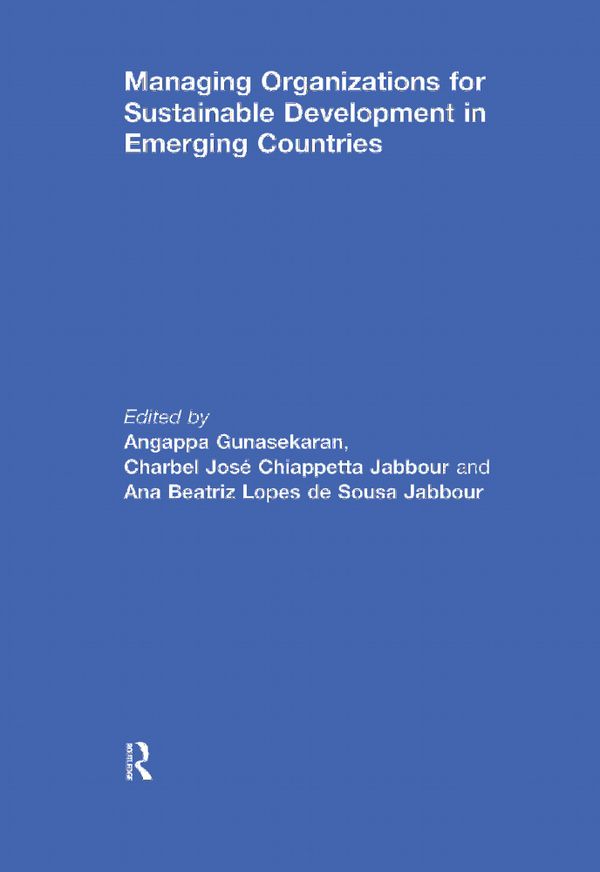 Managing Organizations for Sustainable Development in Emerging Countries | 1:a upplagan