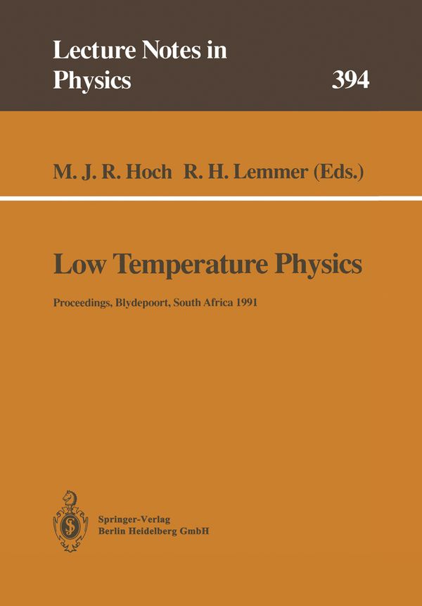 Low Temperature Physics | 1:a upplagan