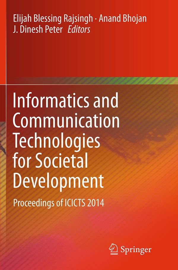 Informatics and Communication Technologies for Societal Development | 1:a upplagan