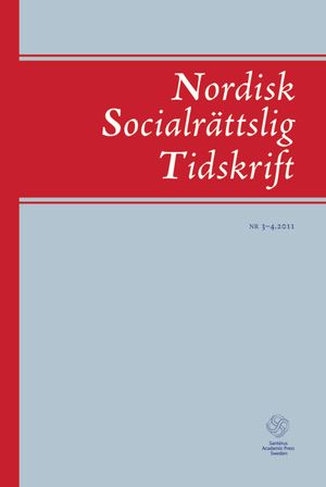 Nordisk socialrättslig tidskrift 3-4(2011) | 1:a upplagan