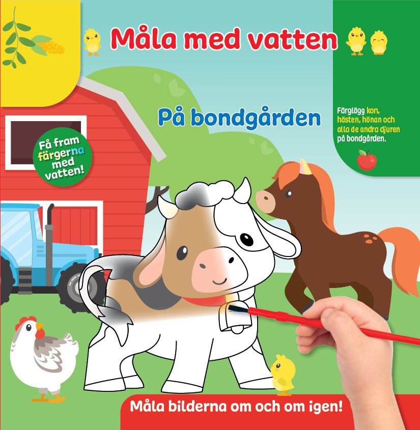 Måla med vatten : På Bondegården - Fredrik Albertson