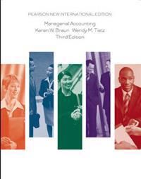 Managerial Accounting: Pearson New International Edition | 3:e upplagan