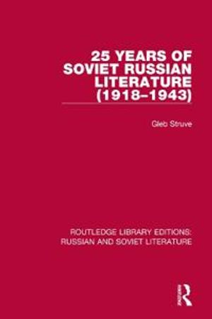 Routledge Library Editions: Russian and Soviet Literature | 1:a upplagan