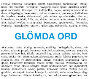 Glömda ord | 1:a upplagan