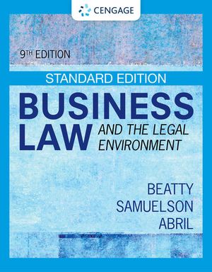 Business Law and the Legal Environment - Standard Edition | 9:e upplagan