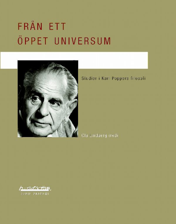 Från ett öppet universum : studier i Karl Poppers filosofi | 1:a upplagan