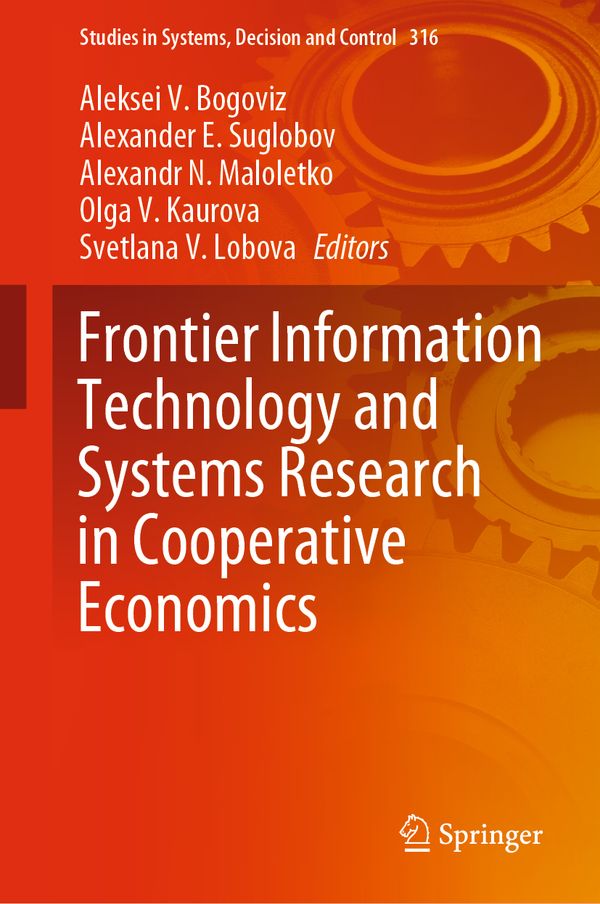 Frontier Information Technology and Systems Research in Cooperative Economics | 1:a upplagan