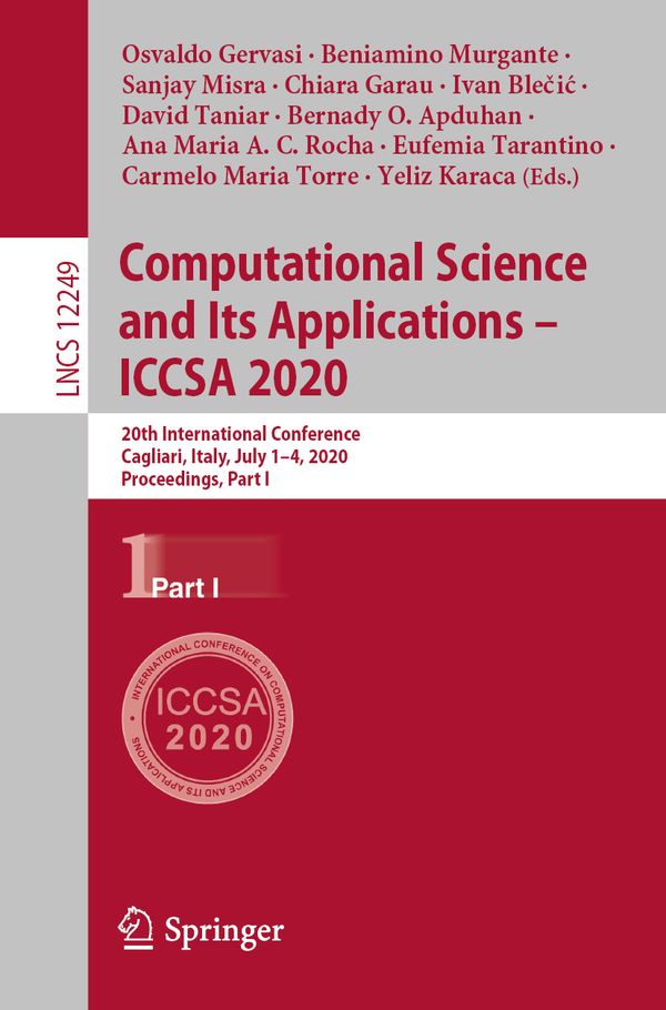 Computational Science and Its Applications – ICCSA 2020 | 1:a upplagan