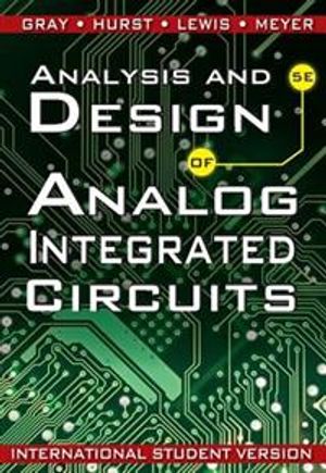 Analysis and Design of Analog Integrated Circuits | 1:a upplagan