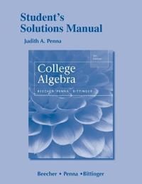 Student's Solutions Manual for College Algebra | 5:e upplagan