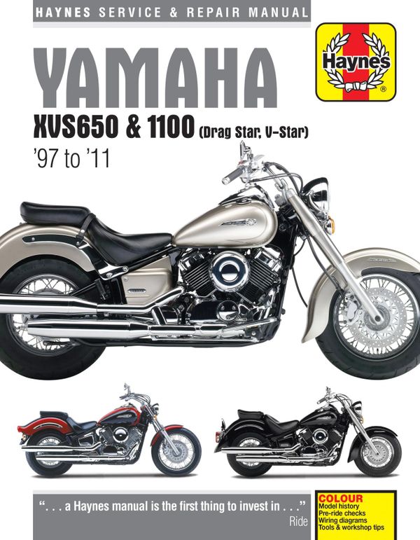 Yamaha XVS650 & 1100 Drag Star/V-Star (97 - 11) Haynes Repair Manual | 0:e upplagan