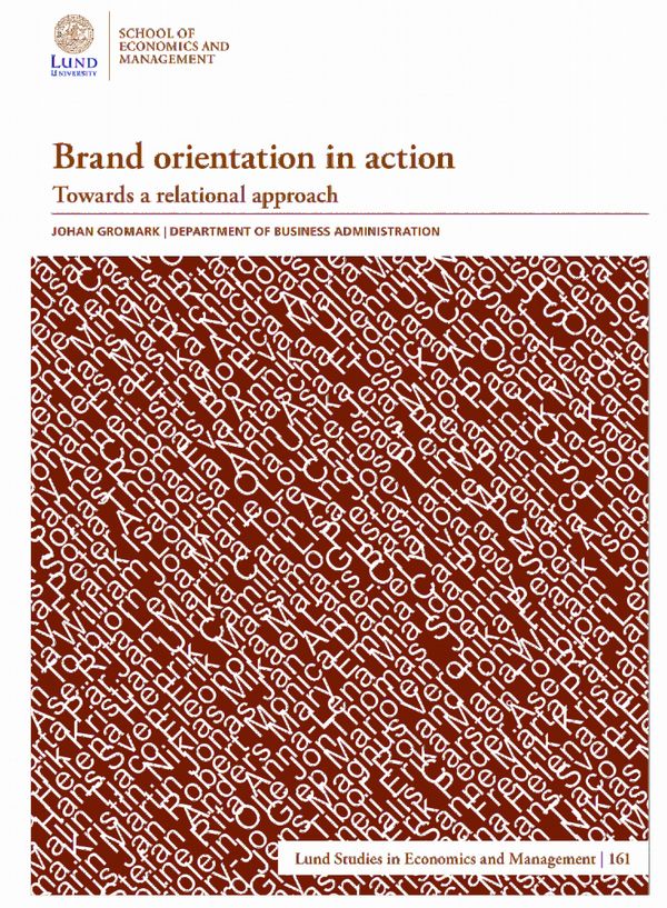 Brand orientation in action | 0:e upplagan