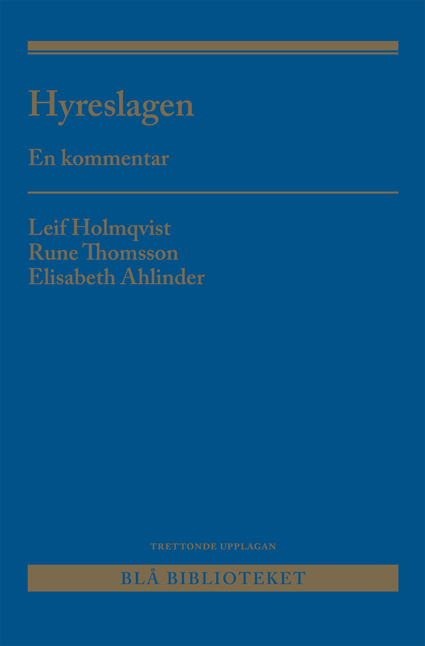 Hyreslagen : En kommentar | 13:e upplagan
