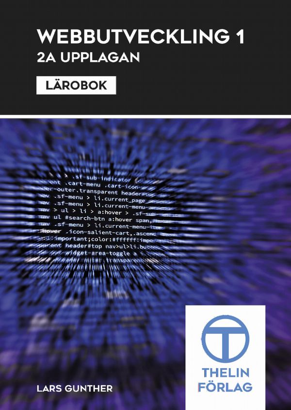 Webbutveckling 1 Lärobok 2:a upplagan | 2:a upplagan