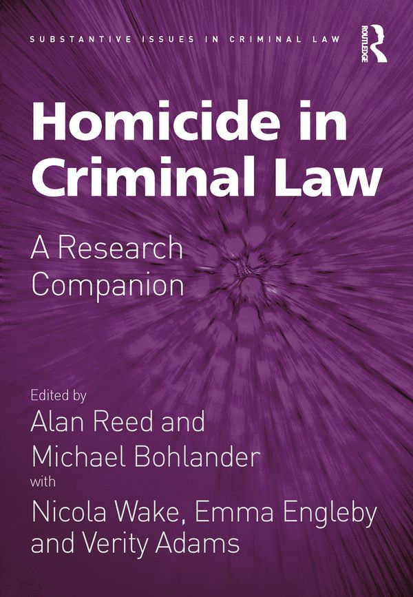 Homicide in Criminal Law | 1:a upplagan
