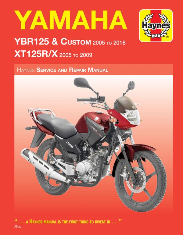Yamaha YBR125 (05 - 16) & XT125R/X (05 - 09) Haynes Repair Manual | 3:e upplagan
